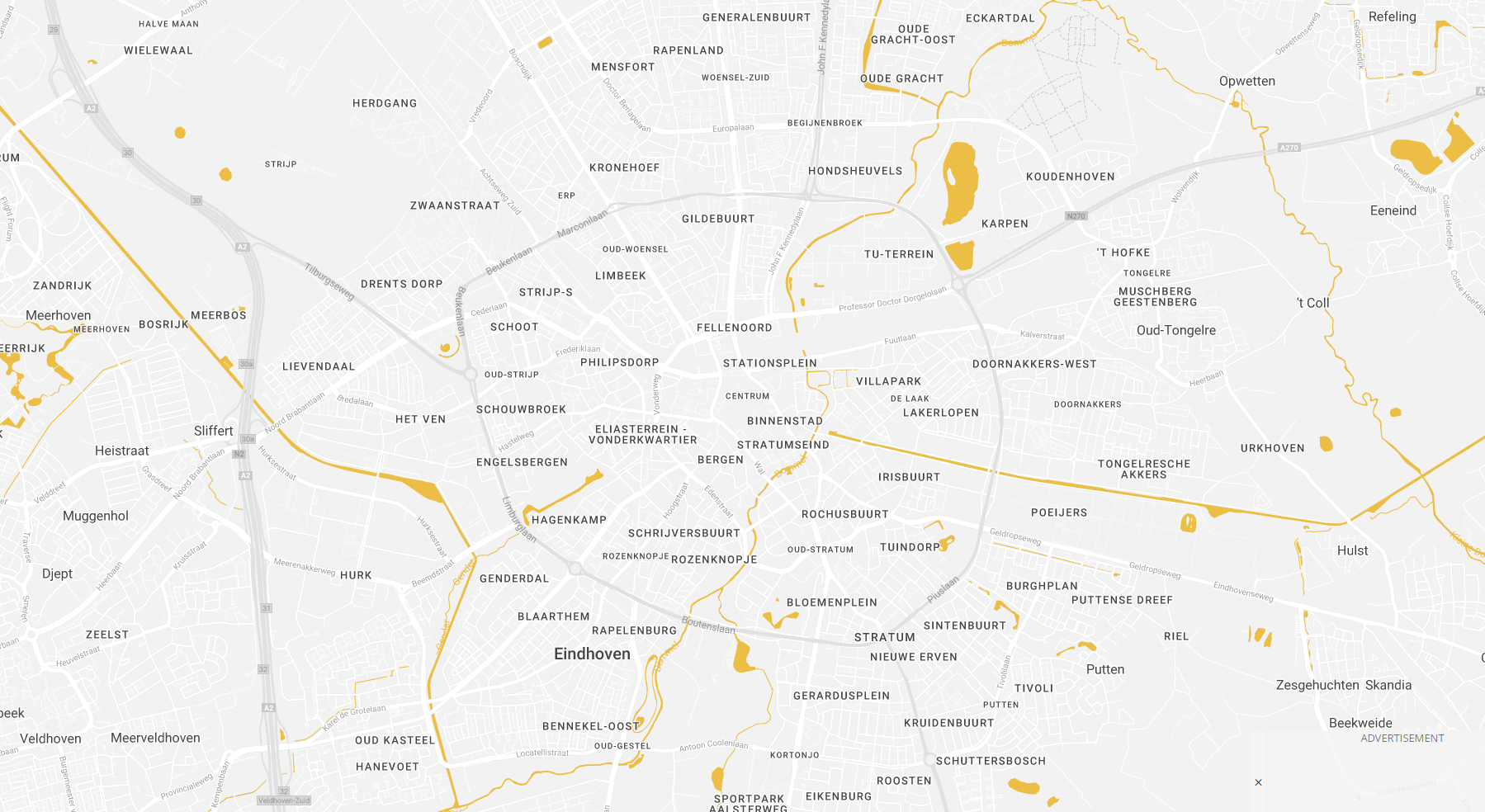 Kaart Eindhoven